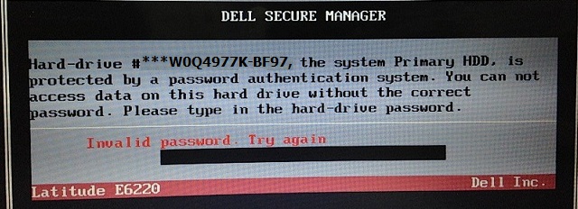 dell bf97 hdd password